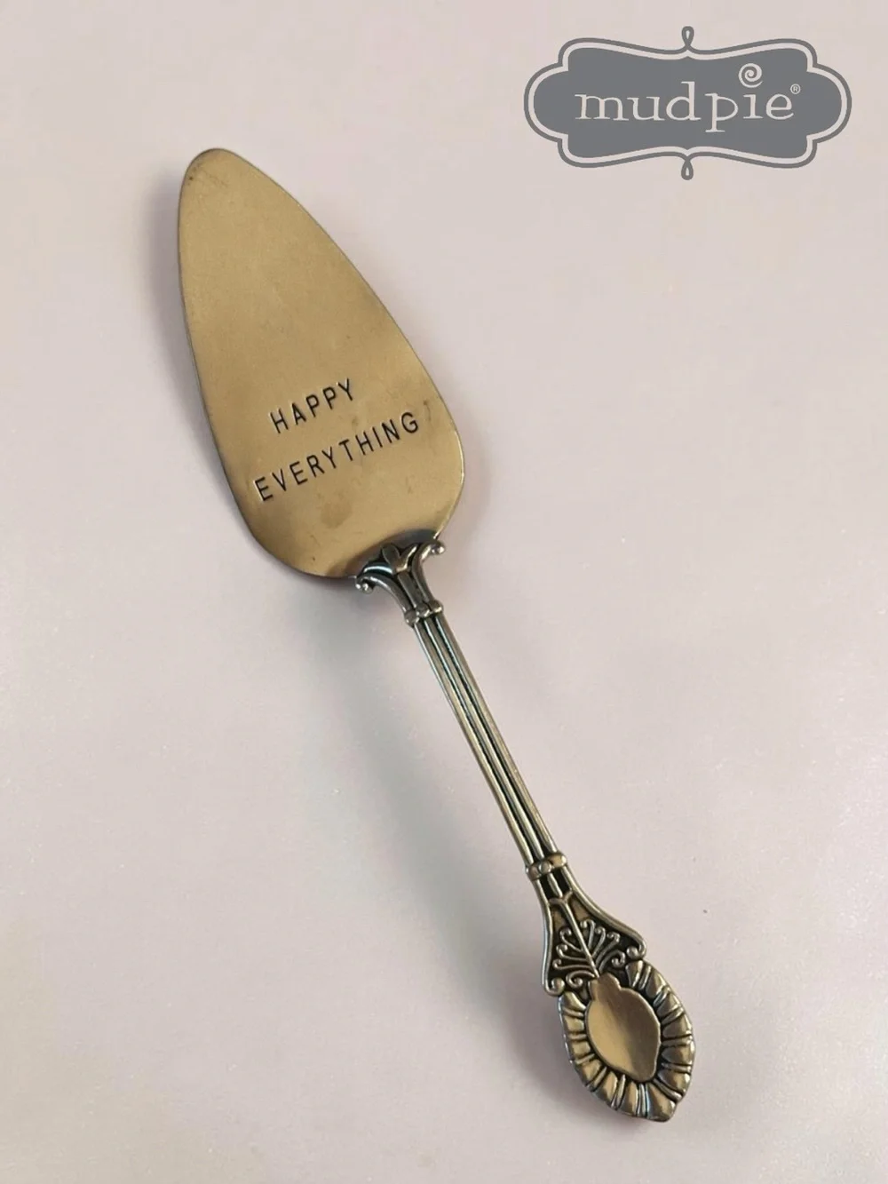 Mud Pie Silver-Tone 'Happy Everything' Cake Server
